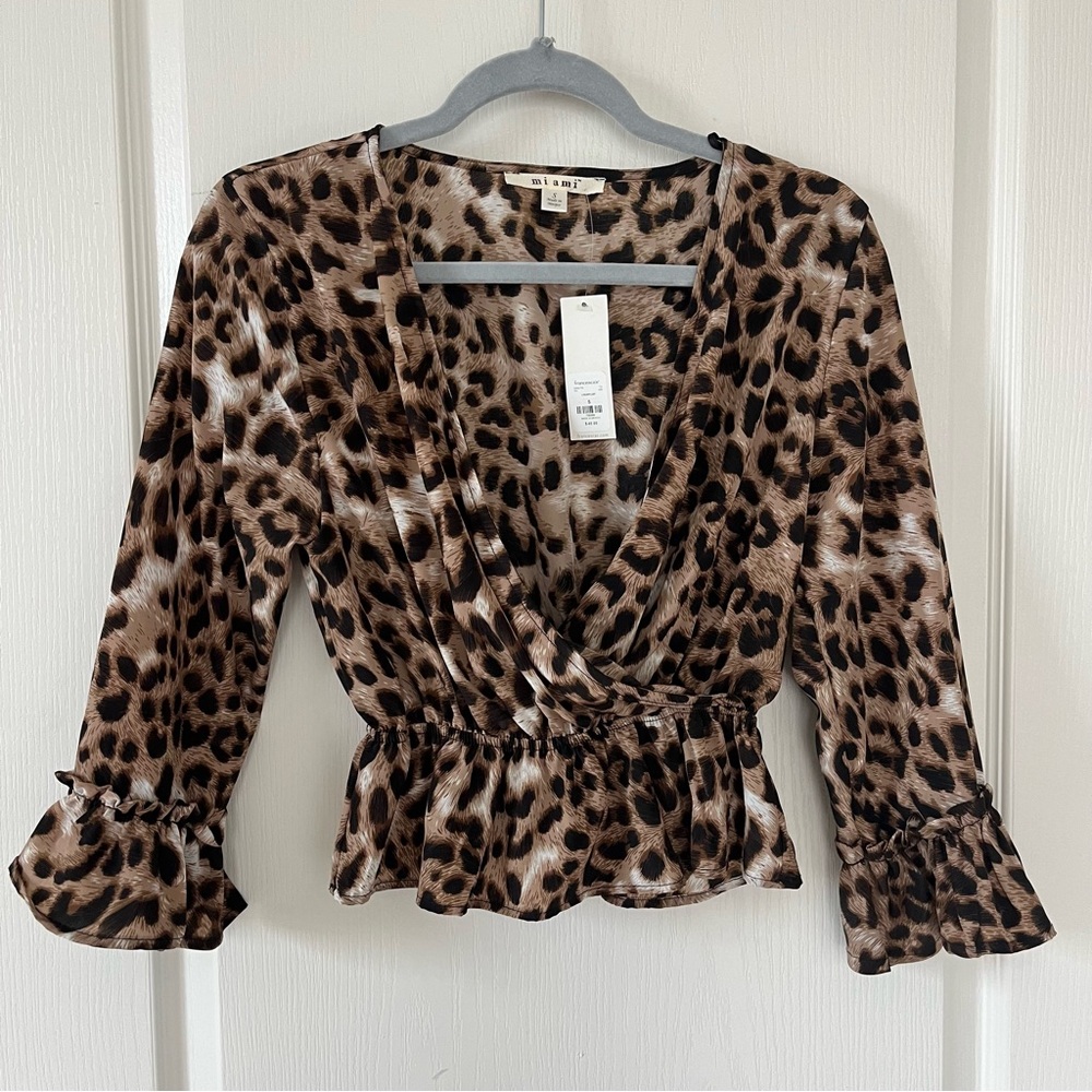 Francesca’s Miami Cheetah Blouse